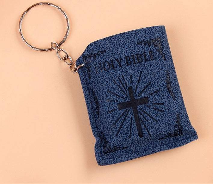 Mini HOLY Bible Keychain Religious Christian Jesus
