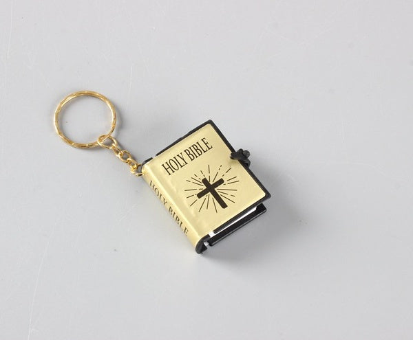 Mini HOLY Bible Keychain Religious Christian Jesus