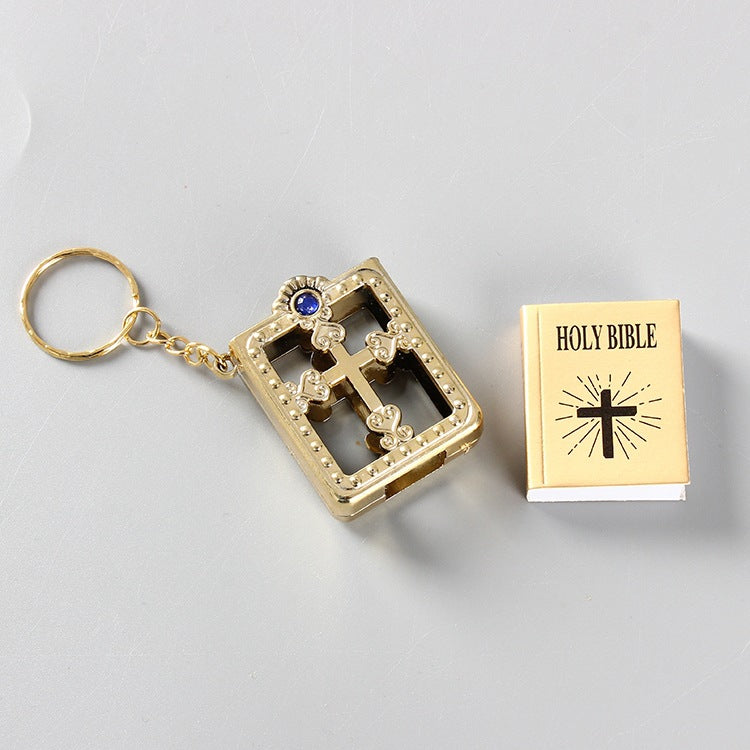 Mini HOLY Bible Keychain Religious Christian Jesus