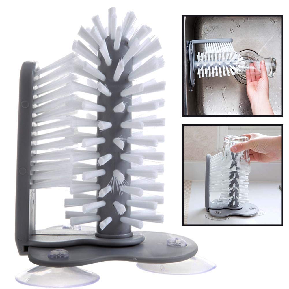 2 In 1 Cup Scrubber Glass Cleaner