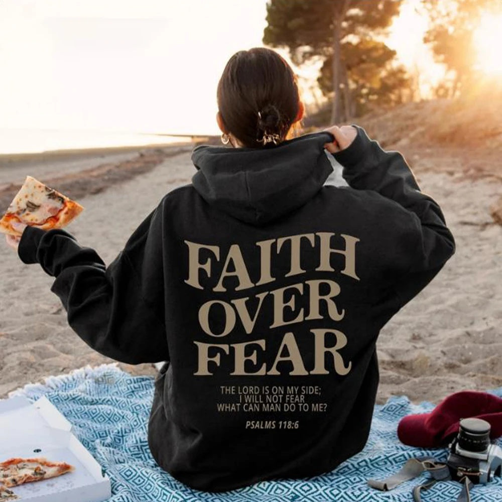 Faith Over Fear Christian Hoodie Christian Sweatshirt