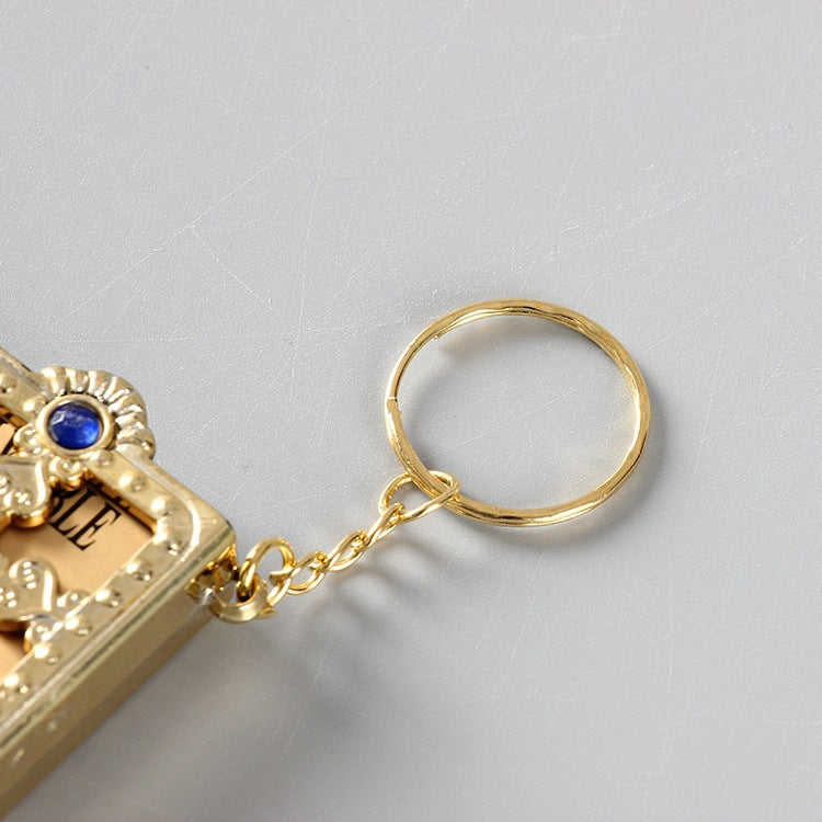 Mini HOLY Bible Keychain Religious Christian Jesus