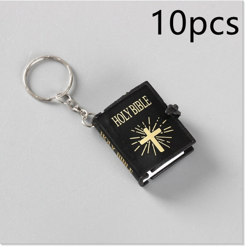 Mini HOLY Bible Keychain Religious Christian Jesus