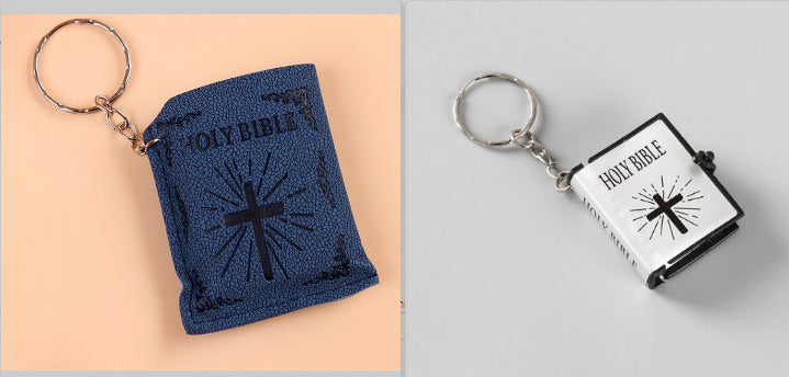Mini HOLY Bible Keychain Religious Christian Jesus