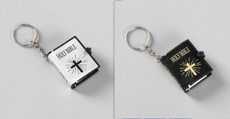 Mini HOLY Bible Keychain Religious Christian Jesus